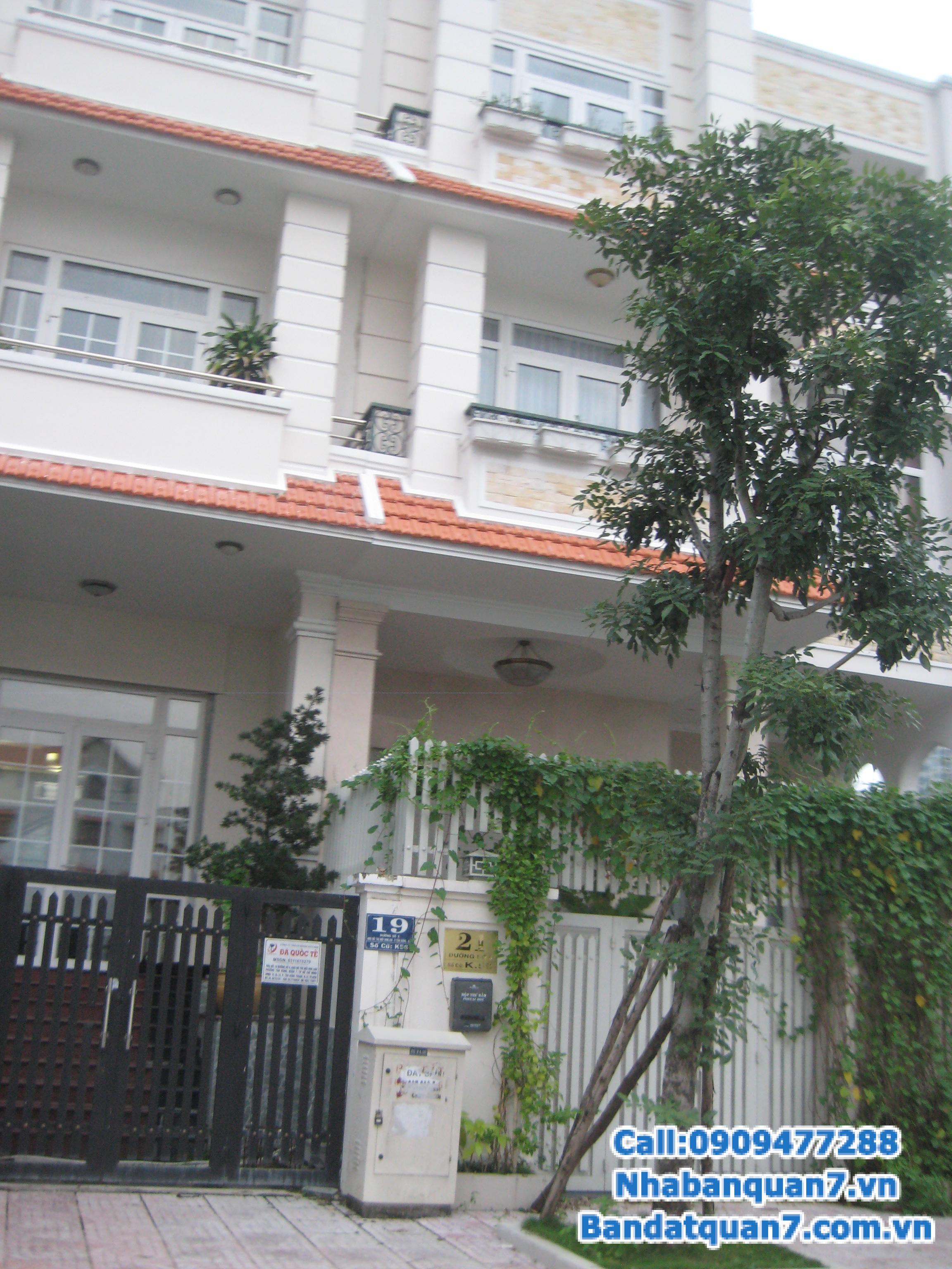Bán nhà mặt tiền đường số khu dân cư Tân Quy Đông, phường tân phong, Q.7
