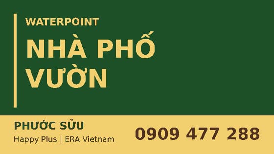 Nhà phố vườn Waterpoint Nam Long | Phước Sửu 0909 477 288