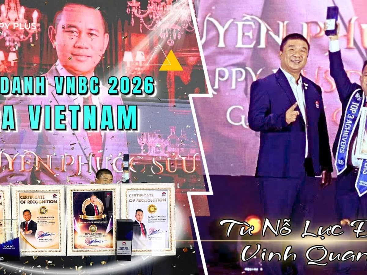 Nguyễn Phước Sửu nhận bằng khen tại lễ vinh danh VNBC 2026 của ERA Vietnam