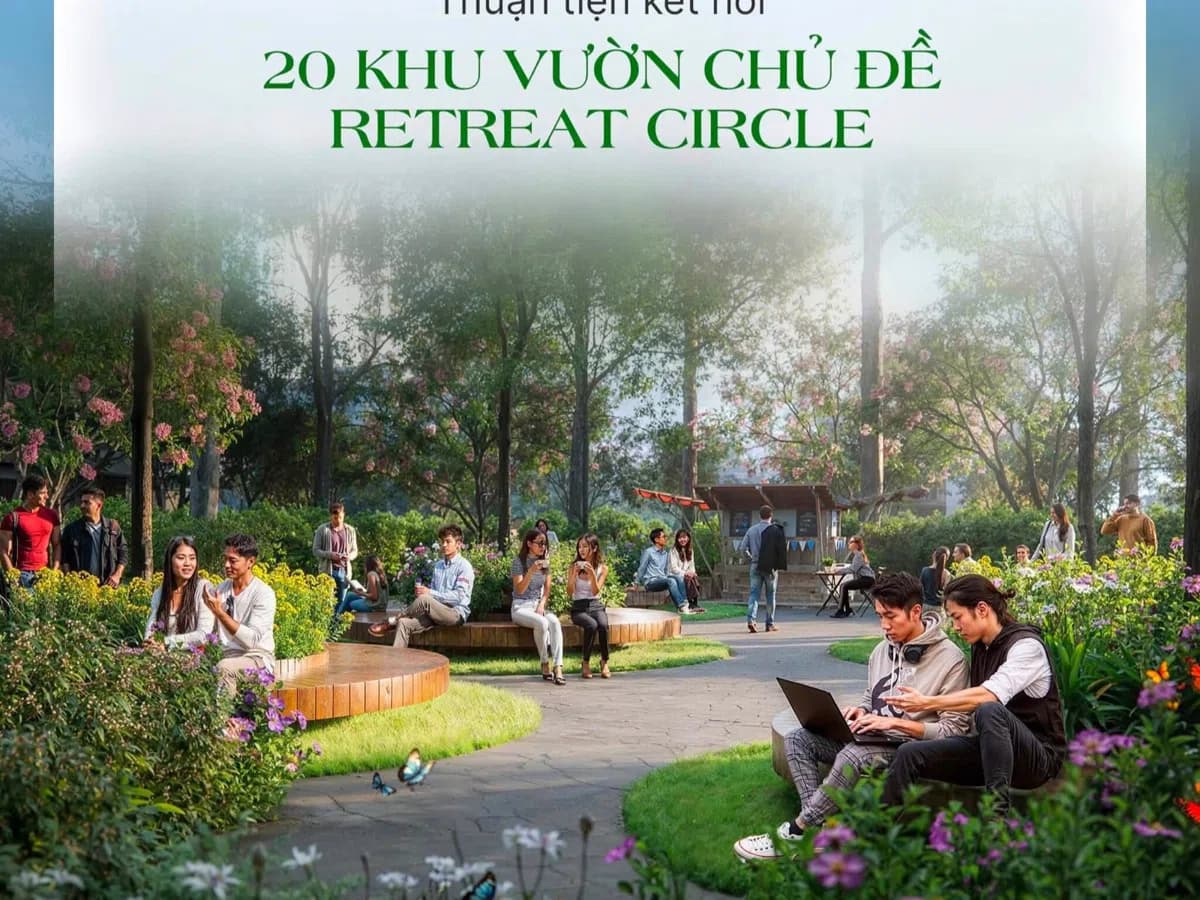 Banner 20 khu vườn chủ đề Retreat Circle tại Eco Retreat