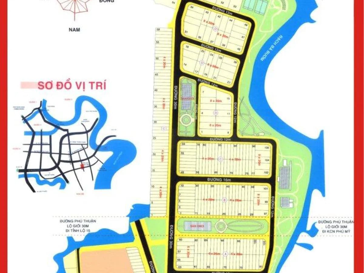 Bán đất Nam Long phường Phú Thuận, 8x20m, giá 6.8 tỷ, LH 0909477288