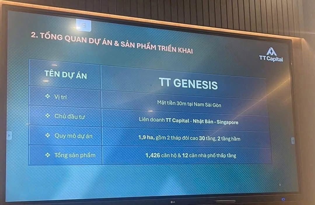 Liên doanh phát triển dự án căn hộ TT Genesis tại Nhà Bè, TP.HCM