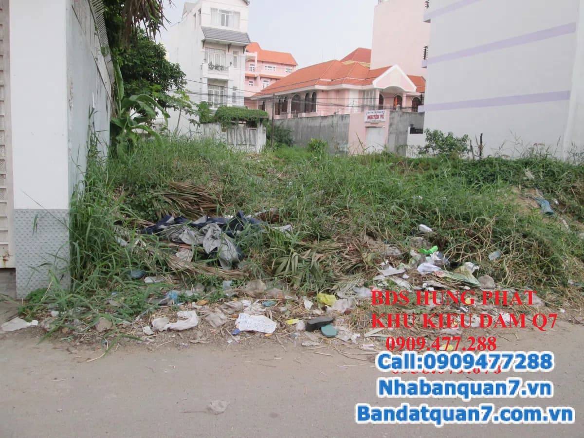 Bán đất Trần Xuân Soạn, Tân Hưng, Q7 (Đất mặt tiền đường chính vào khu Kiều Đàm) – ảnh 1