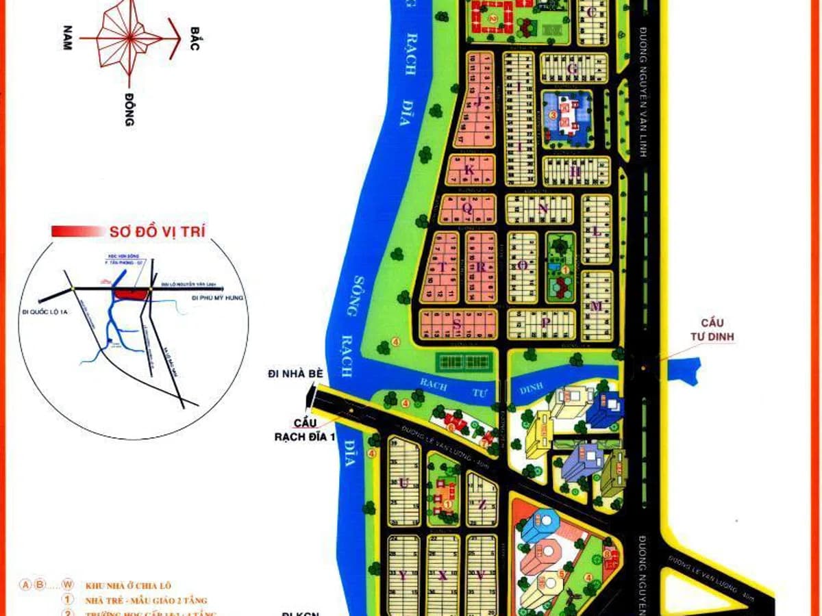 Bán đất Sadeco ven sông quận 7, dt 5x18m, giá 51 triệu/m2, LH 0909477288
