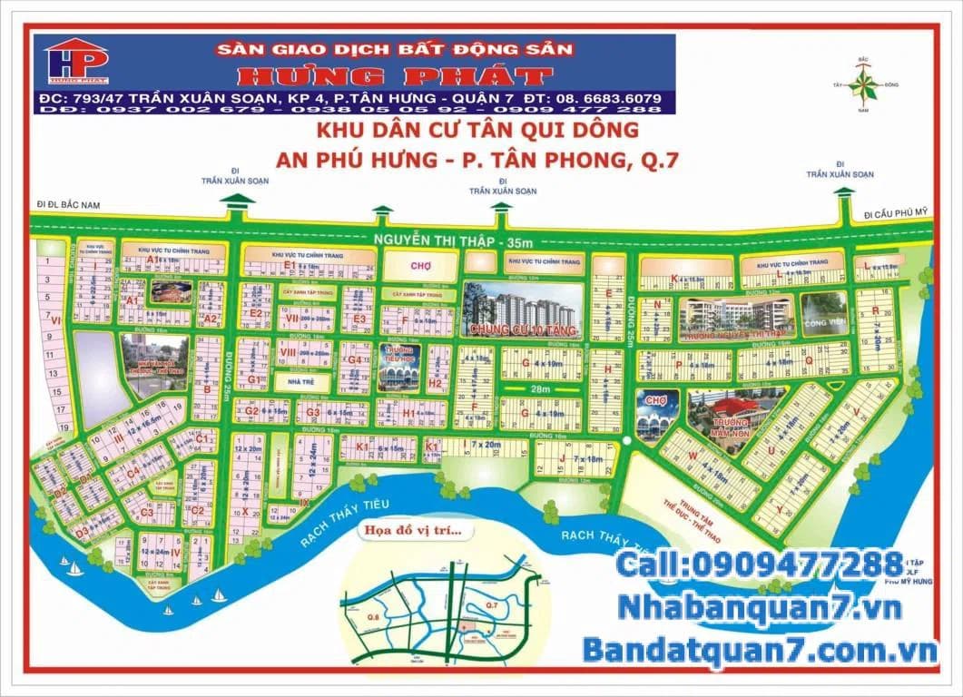 Bán đất an phú hưng quận 7 diện tích 4x18 giá chỉ 10tỷ sổ hồng san tên – ảnh 1