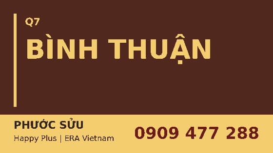 Khu dân cư Bình Thuận Quận 7 bên trục đường Huỳnh Tấn Phát, gần cầu Phú Mỹ