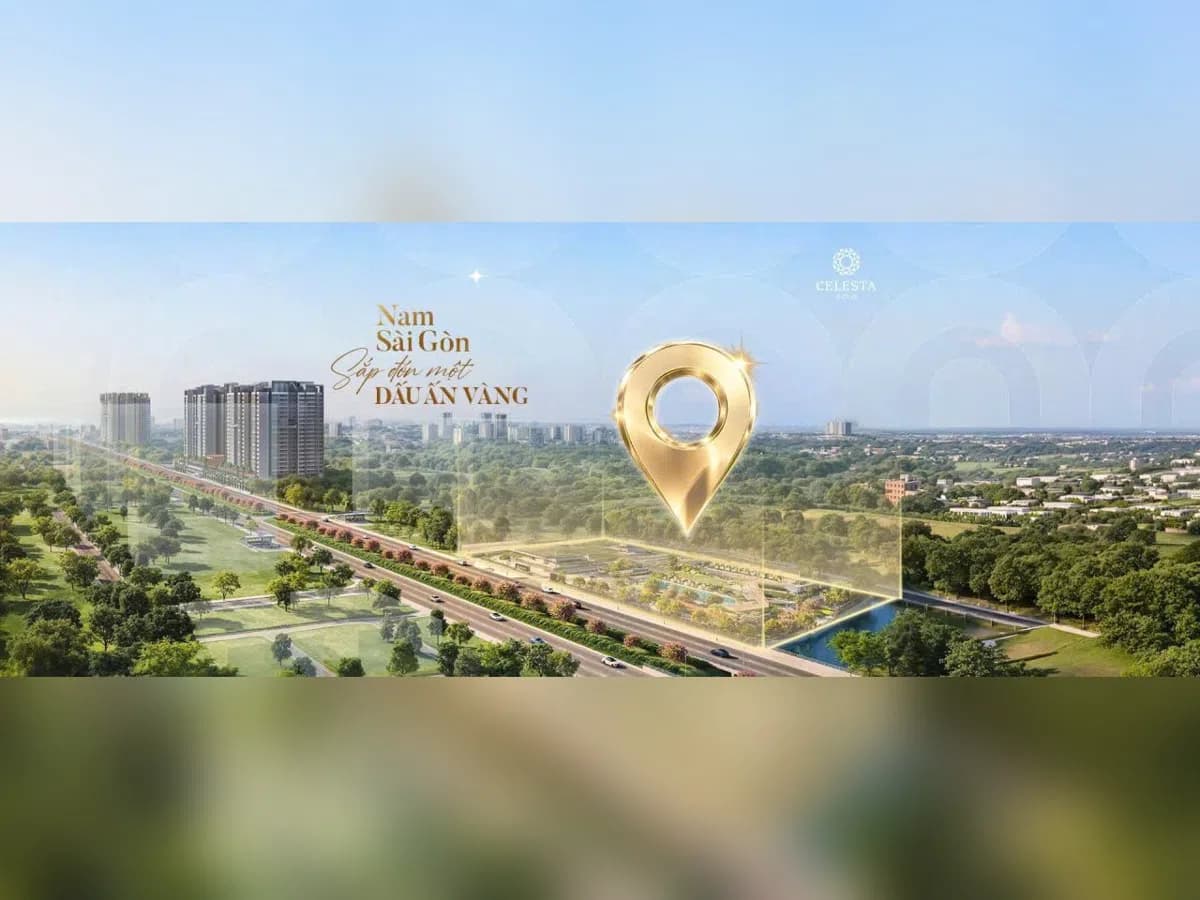 Vị trí Celesta Gold trên trục Nguyễn Hữu Thọ, Nam Sài Gòn