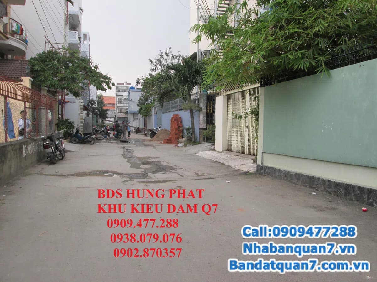 Cần bán gấp lô đất KDC Kiều Đàm q7, diện tích 5,4x15,2m, hướng tây, giá 3,6 tỷ. – ảnh 1