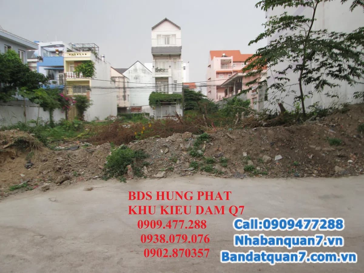 Bán đất MT đường nội bộ khu BT Kiều Đàm, Quận 7. – ảnh 1