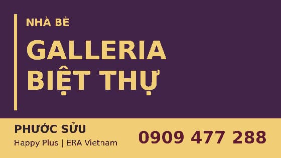 Biệt thự Galleria Nhà Bè – khu biệt thự có tầng hầm trên đường Nguyễn Hữu Thọ