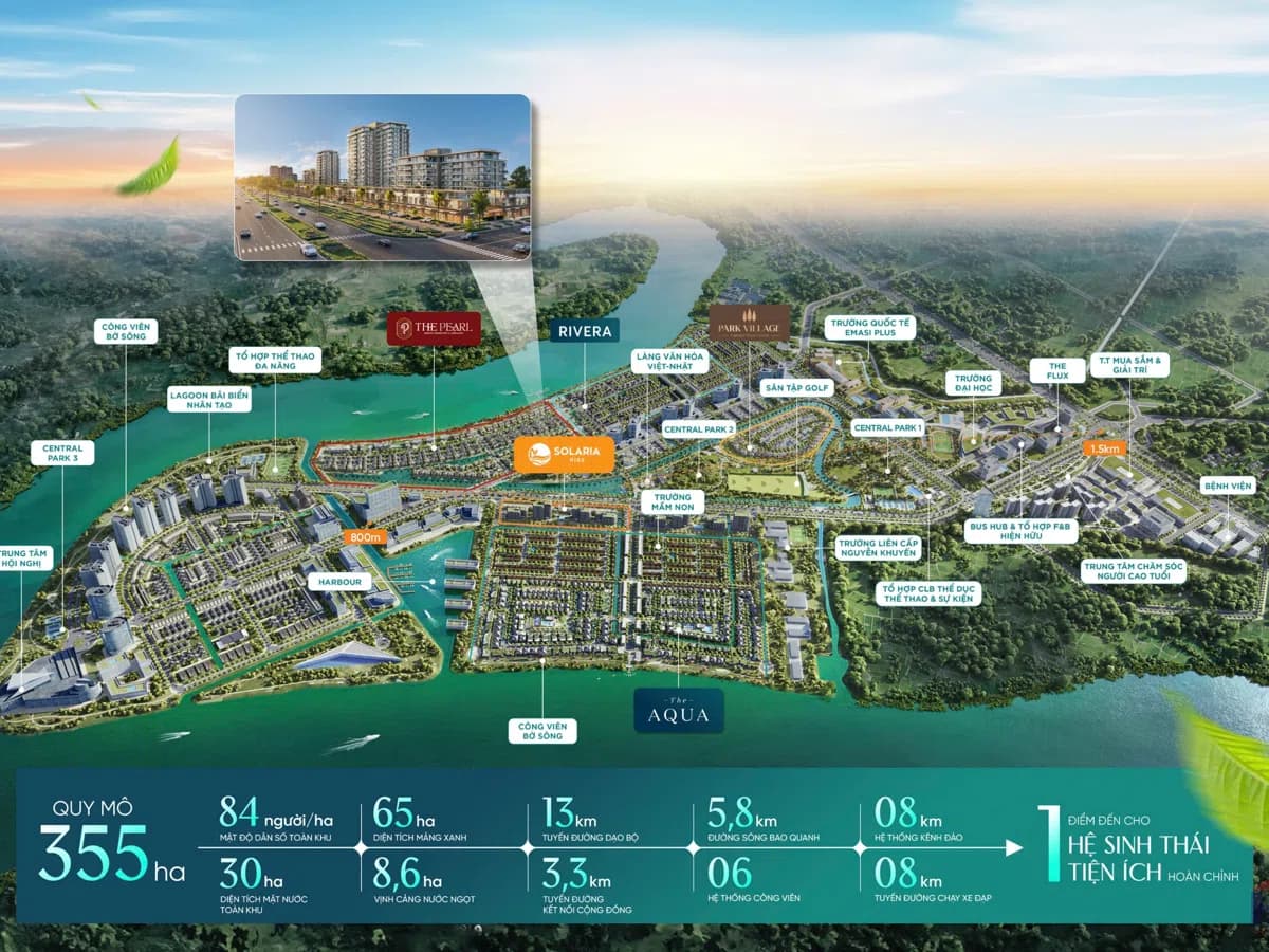 Đại đô thị Waterpoint Nam Long bên sông Vàm Cỏ Đông