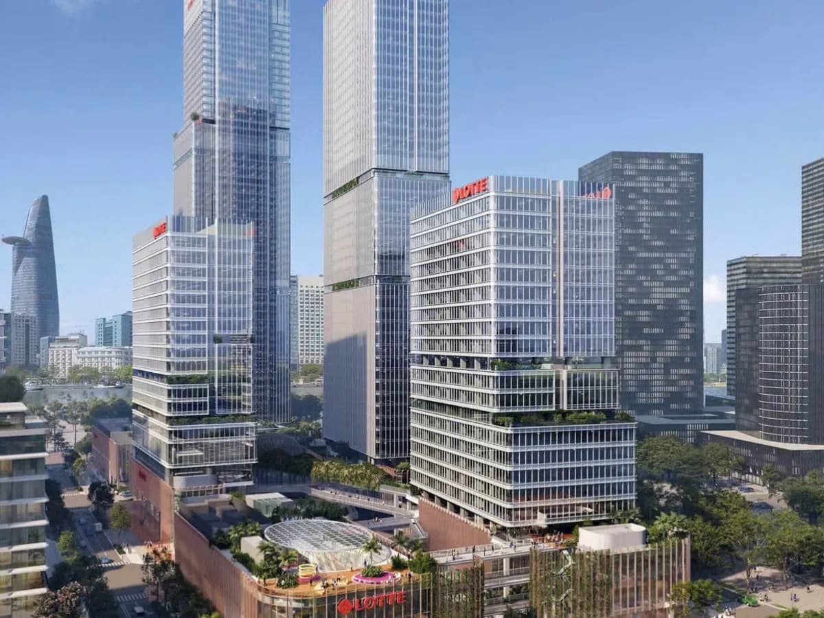 Phối cảnh các tòa tháp Lotte Eco Smart City Thủ Thiêm