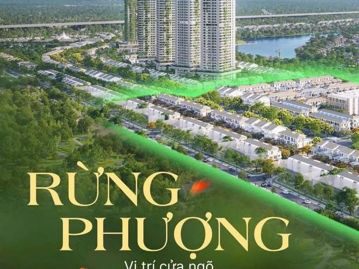 Phối cảnh phân khu Rừng Phượng tại vị trí cửa ngõ Eco Retreat