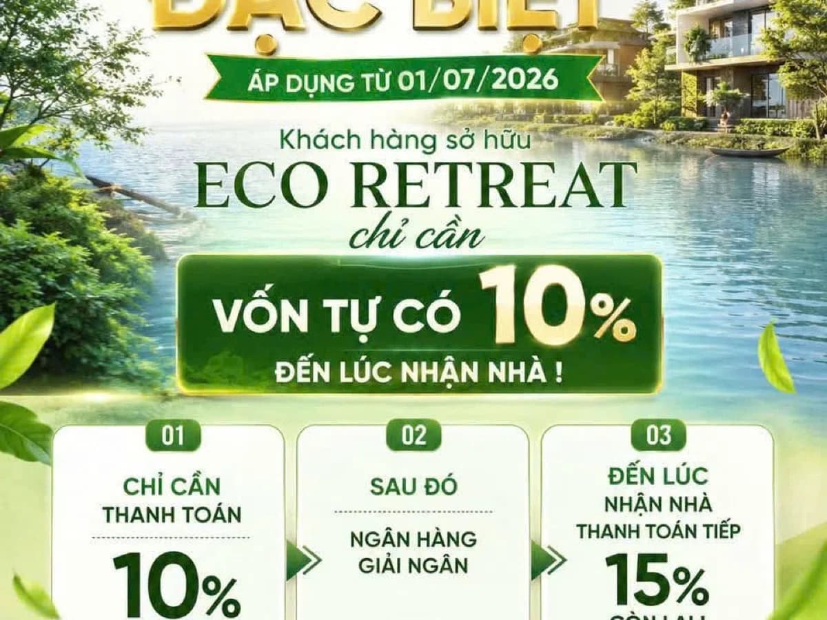 Banner chính sách thanh toán đặc biệt Eco Retreat